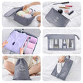 8-Piece Travel Luggage Organizer Set – Packing Cubes for Suitcase (Grey)